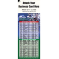 Magnetic Business Card Sports Schedule/ Football